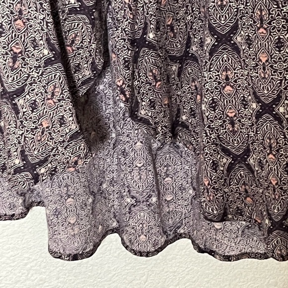 Le Lis Rayon Button Down Front Skirt Sz Small - Picture 4 of 8